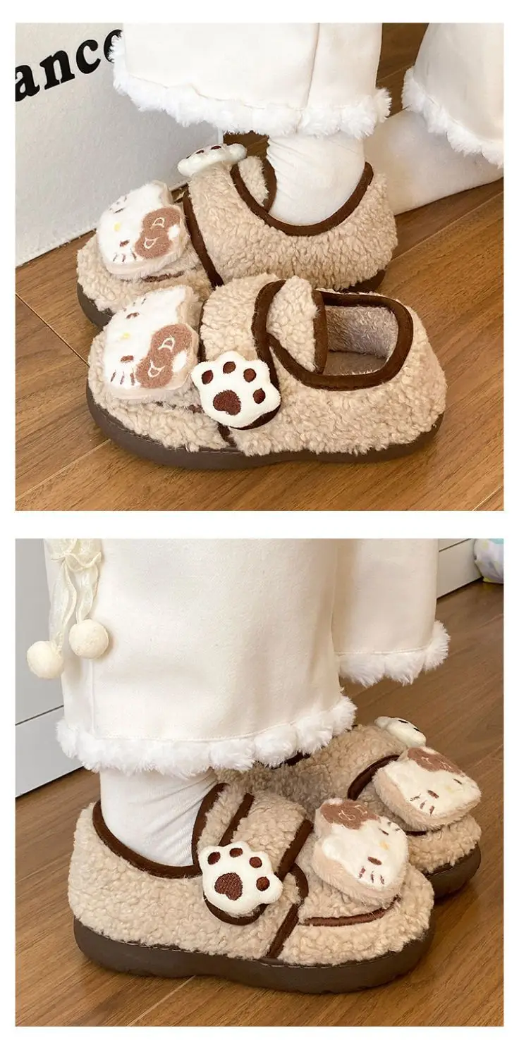 Hello Kitty Plush Eva Slippers Women Winter Warm — feature 16
