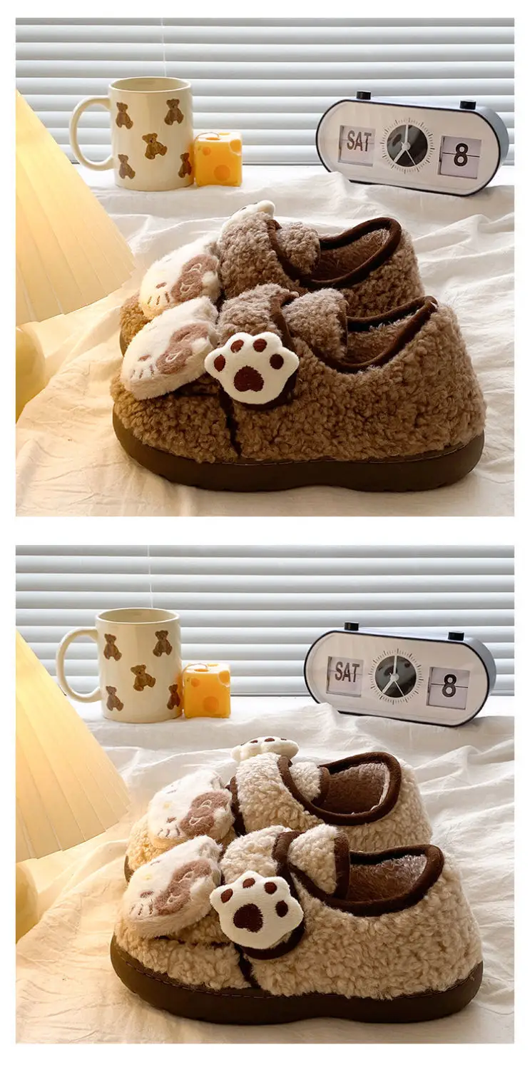 Hello Kitty Plush Eva Slippers Women Winter Warm — feature 22