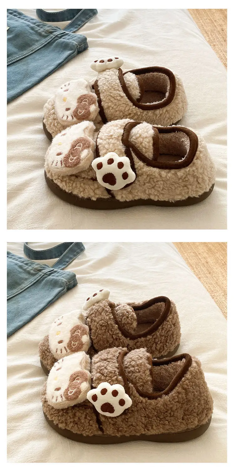 Hello Kitty Plush Eva Slippers Women Winter Warm — feature 25
