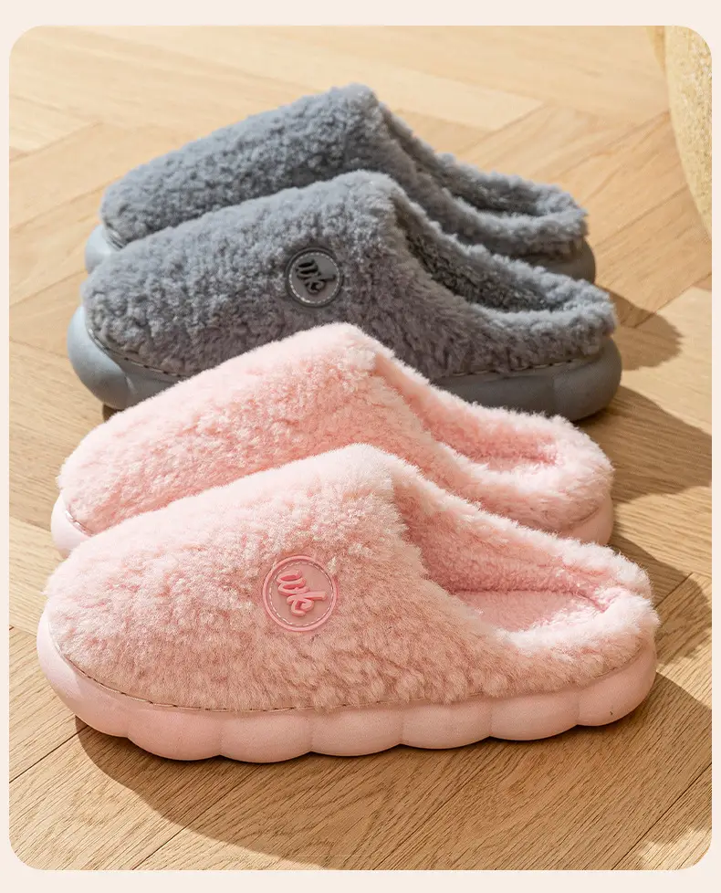 Women Stuffed Cotton Slippers Brown Autumn Winter 2025 — feature 17