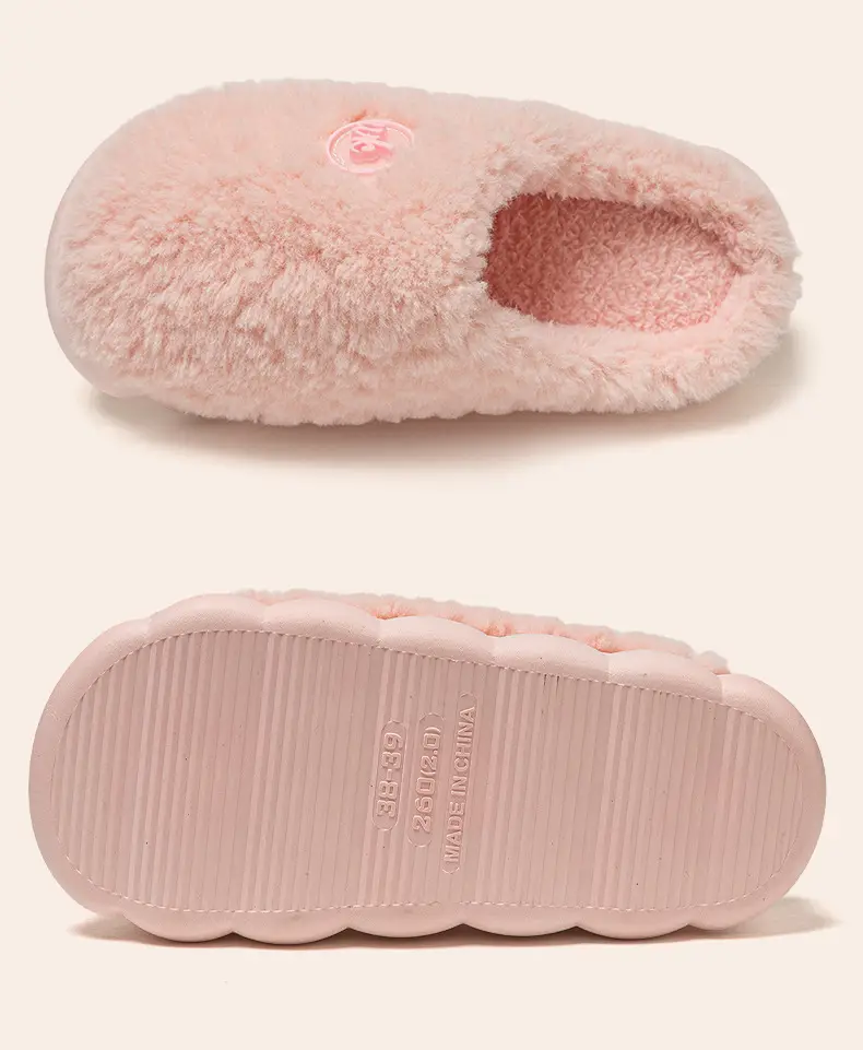 Women Stuffed Cotton Slippers Brown Autumn Winter 2025 — feature 21
