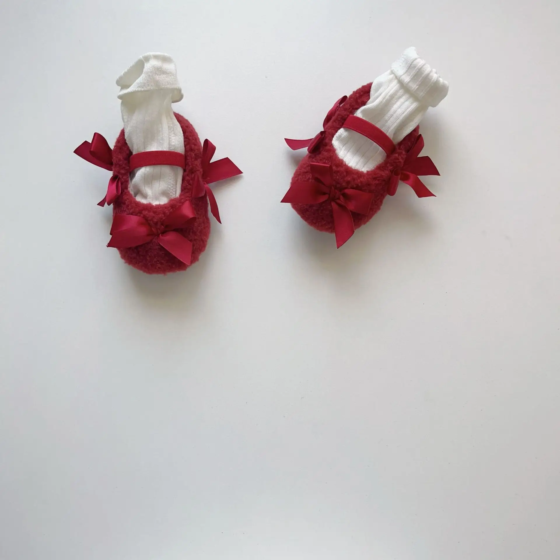 Pink Baby Shoes with Bow & Soft Bottom — feature 11