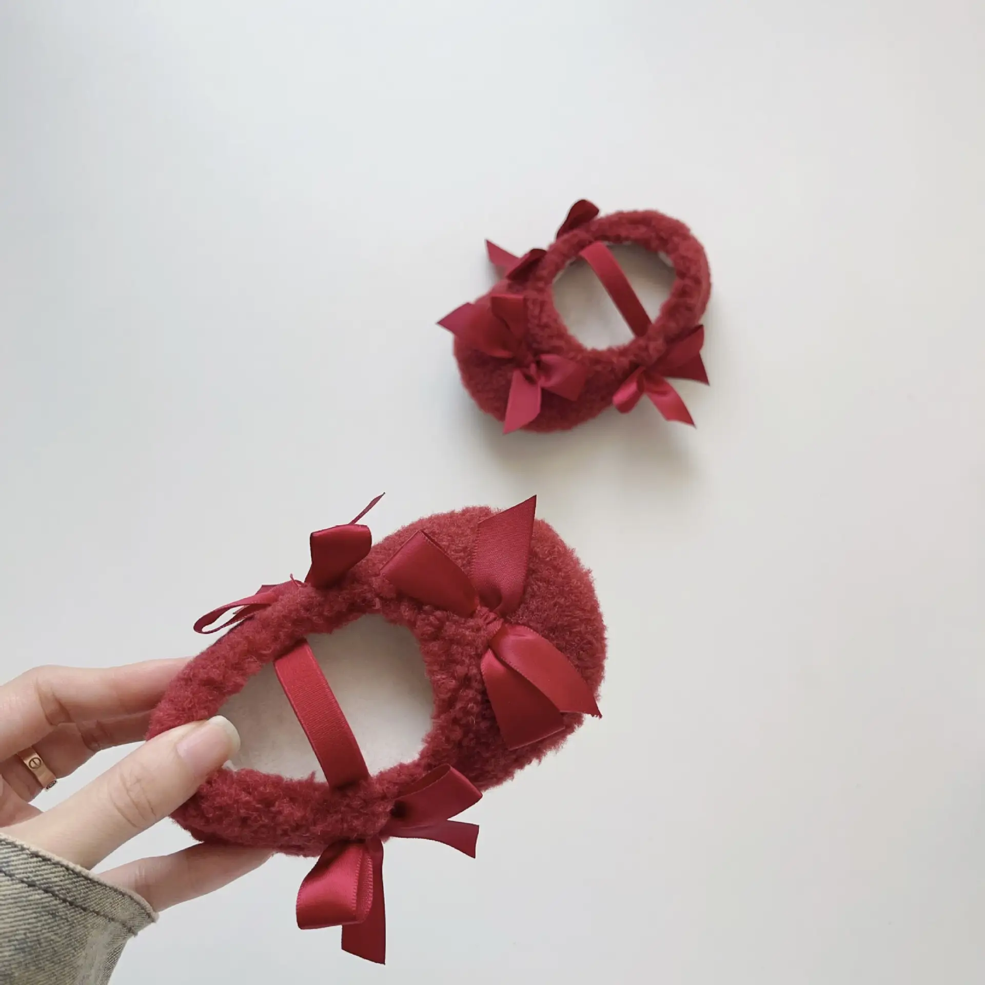 Pink Baby Shoes with Bow & Soft Bottom — feature 19