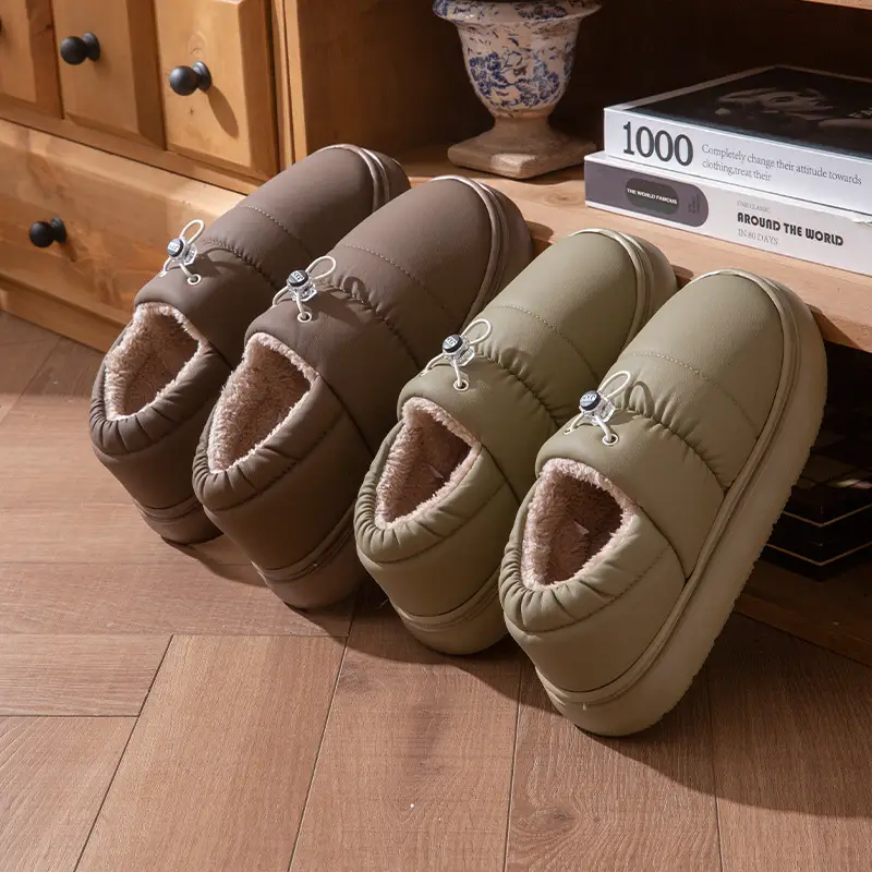 Women Fleece Waterproof Winter Shoes Pink - Image 5