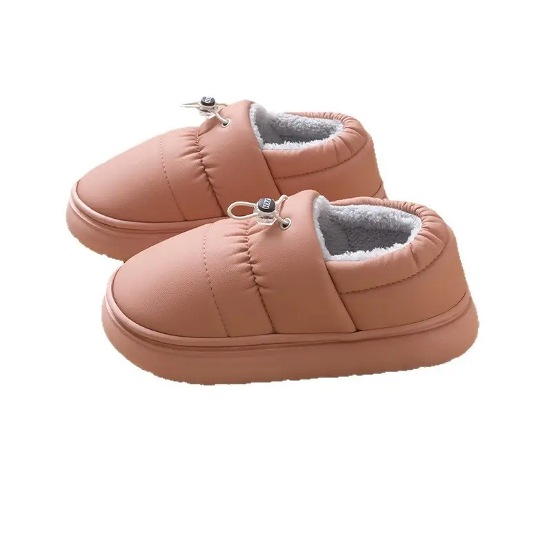 Women Fleece Waterproof Winter Shoes Pink - Image 8