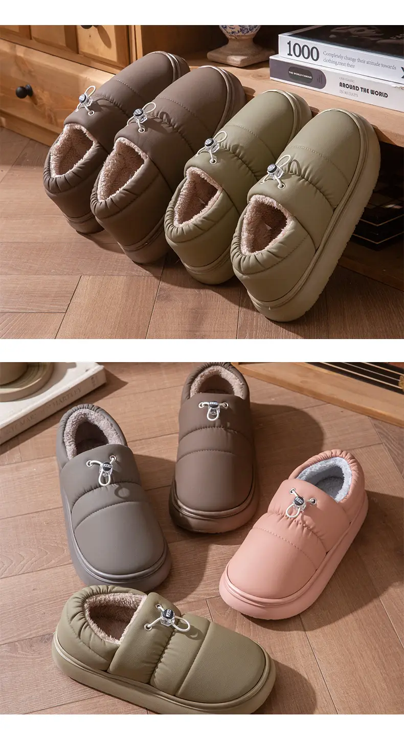 Women Fleece Waterproof Winter Shoes Pink — feature 8