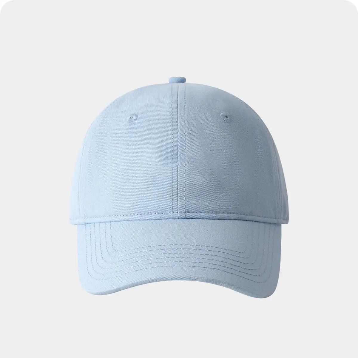 Light Blue Unisex Baseball Cap with Logo Embroidery — feature 10