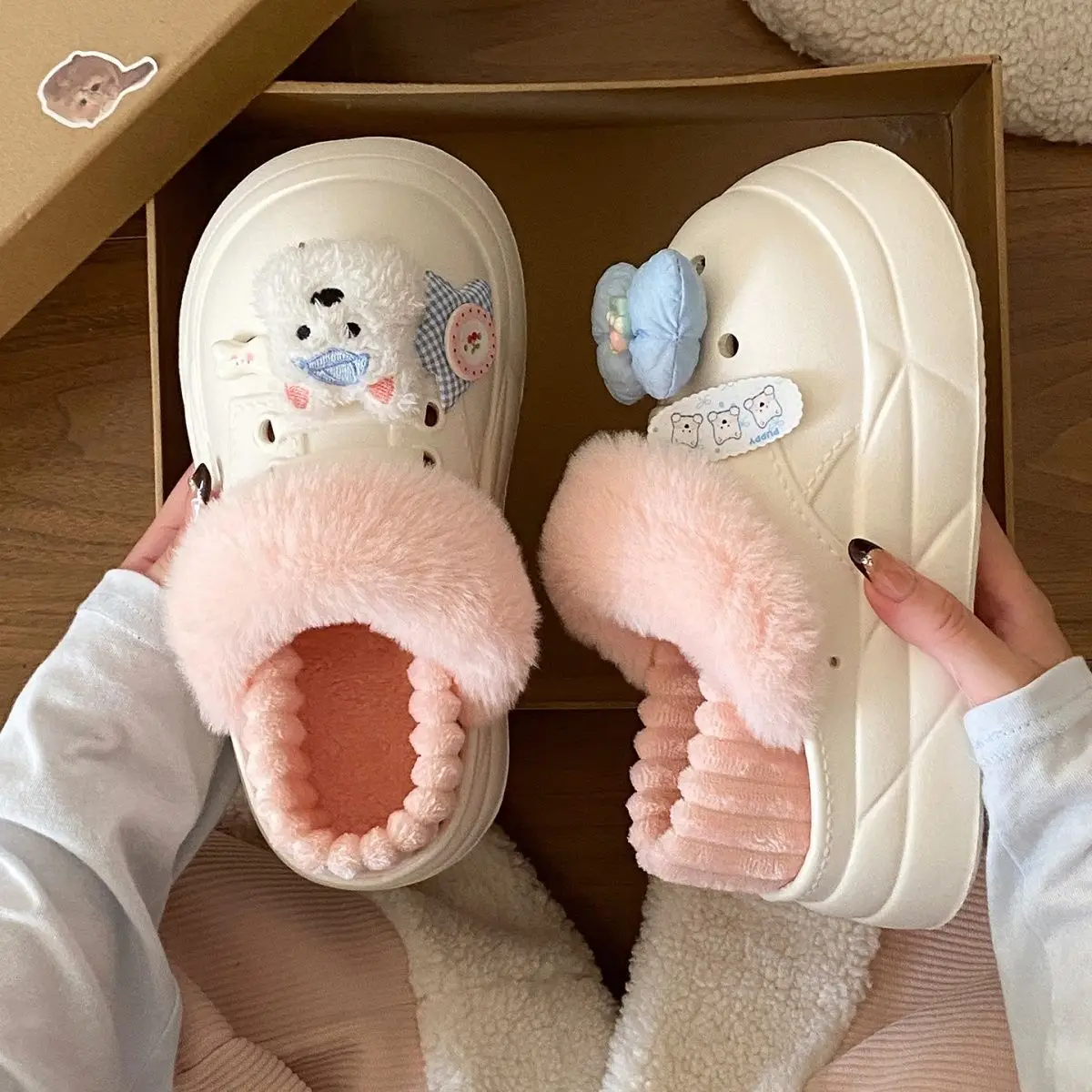 Winter Cute Slip-On Warm Shoes for Women — feature 41