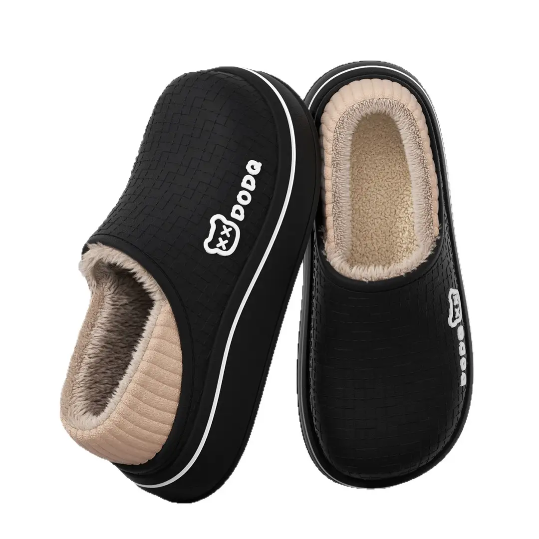 Maternity Slippers Cotton Slippers 2025 Autumn and Winter Indoor Home Non-Slip Warm Closed Heel Cute Bear Outdoor Women's Cotton Shoes - Image 10