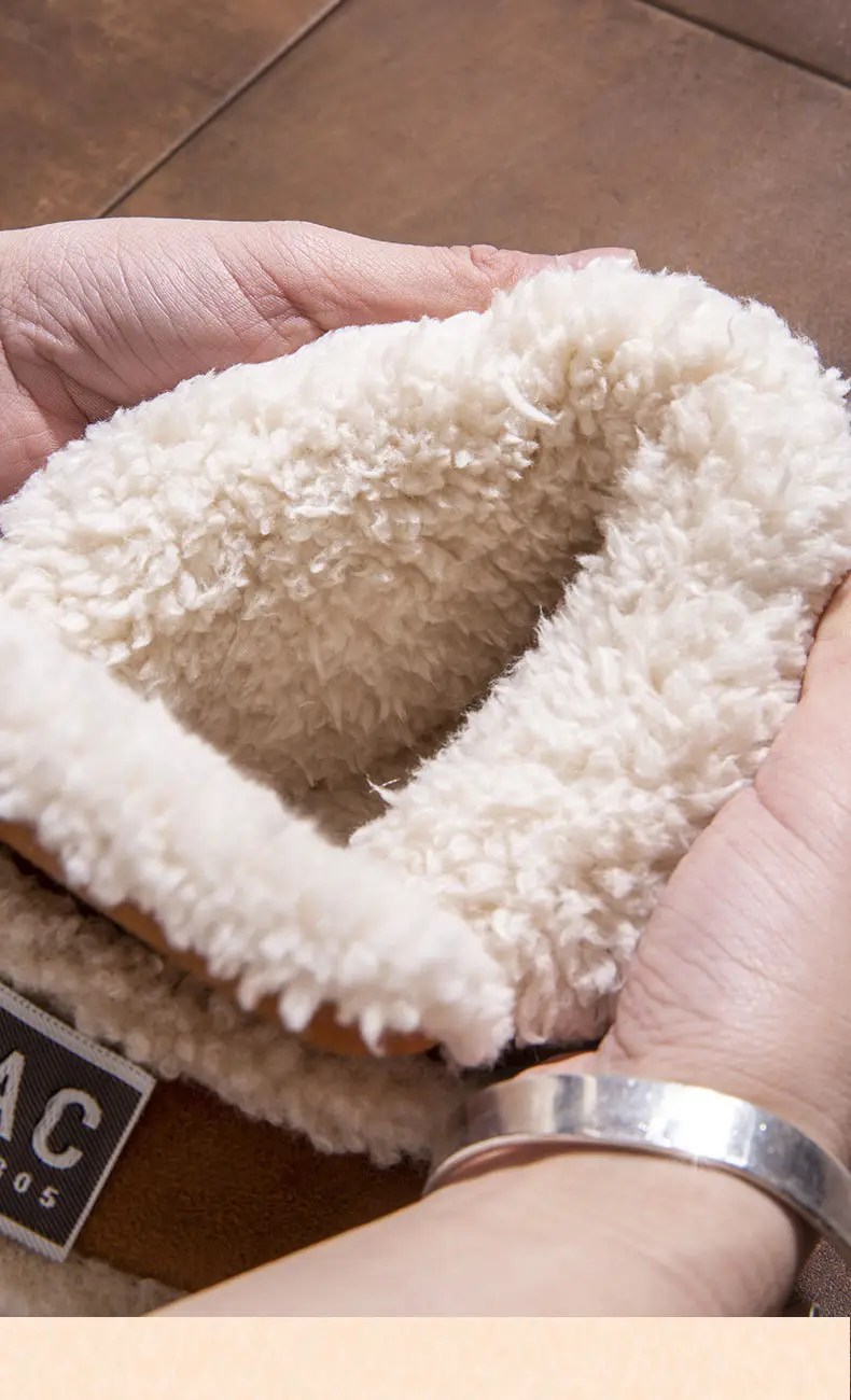 Thick-Soled Cotton Shoes for Women, New Winter 2024 Warm Fleece-Lined Thickeneded Anti-Slip Low-Cut Bread Snow Cotton Furry Shoes — feature 8