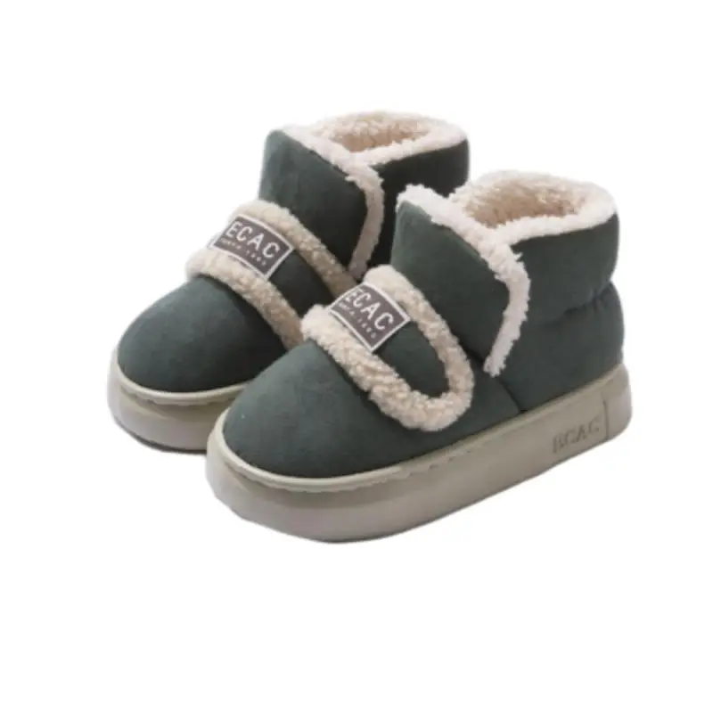 Thick-Soled Cotton Shoes for Women, New Winter 2024 Warm Fleece-Lined Thickeneded Anti-Slip Low-Cut Bread Snow Cotton Furry Shoes - Image 5
