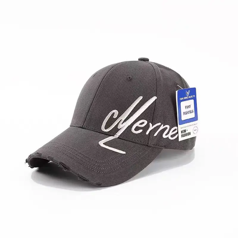 Women Maroon Letter Cap Large White - Image 3