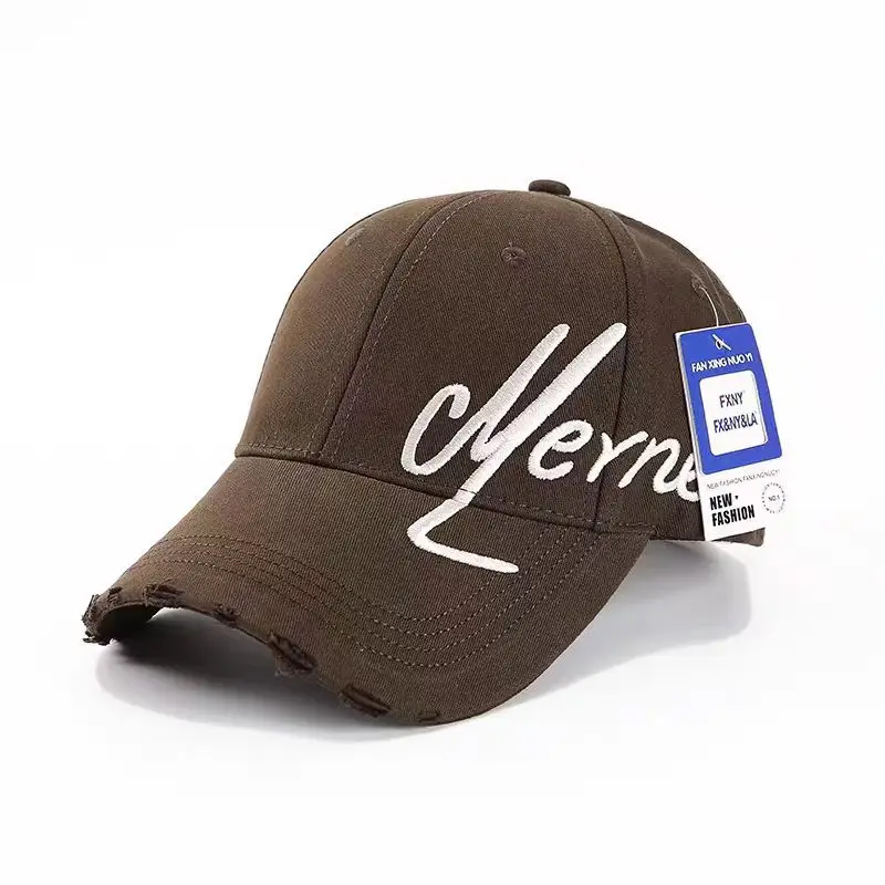 Women Maroon Letter Cap Large White - Image 7