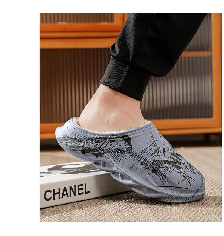 2025 Cross-Border Winter Thickeneded Large Size Cotton Slippers for Men's Home Indoor Thick-Soled Slippers That Can Be Worn Outside Warm Cotton Shoes — feature 11