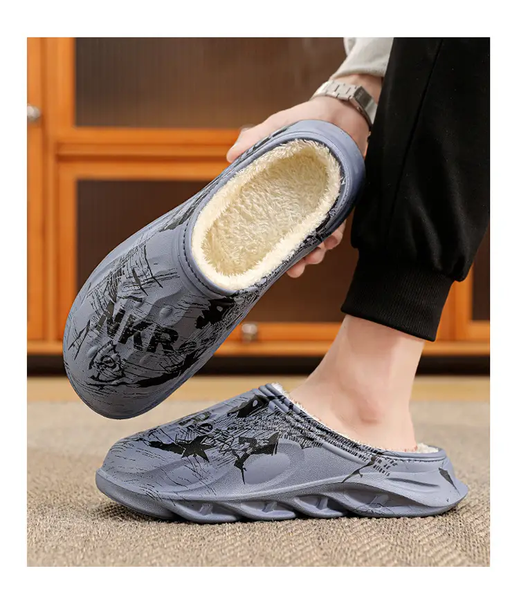 2025 Cross-Border Winter Thickeneded Large Size Cotton Slippers for Men's Home Indoor Thick-Soled Slippers That Can Be Worn Outside Warm Cotton Shoes — feature 12