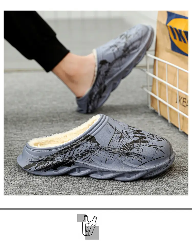 2025 Cross-Border Winter Thickeneded Large Size Cotton Slippers for Men's Home Indoor Thick-Soled Slippers That Can Be Worn Outside Warm Cotton Shoes — feature 13