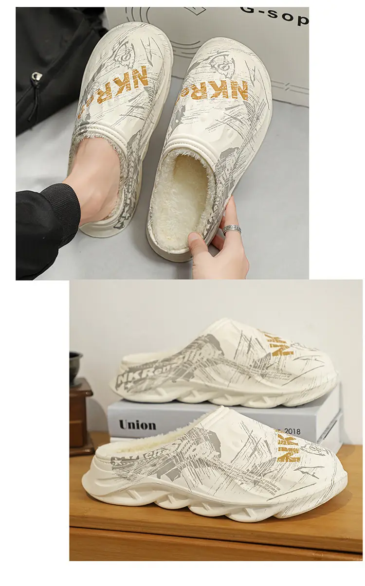 2025 Cross-Border Winter Thickeneded Large Size Cotton Slippers for Men's Home Indoor Thick-Soled Slippers That Can Be Worn Outside Warm Cotton Shoes — feature 14