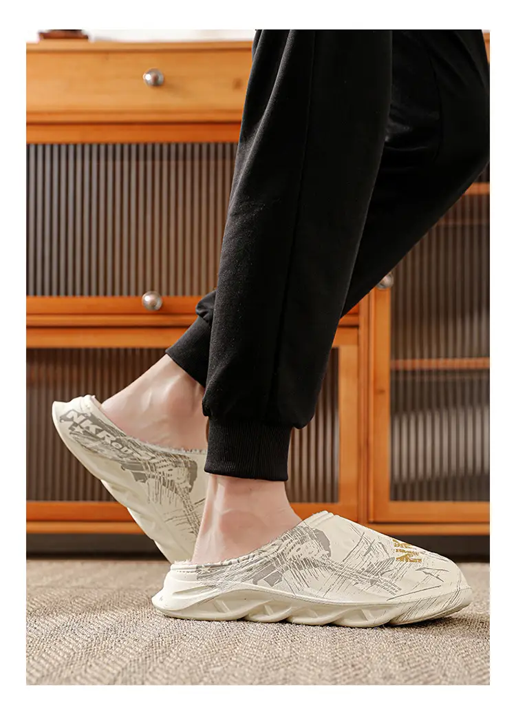 2025 Cross-Border Winter Thickeneded Large Size Cotton Slippers for Men's Home Indoor Thick-Soled Slippers That Can Be Worn Outside Warm Cotton Shoes — feature 15