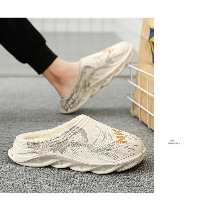 2025 Cross-Border Winter Thickeneded Large Size Cotton Slippers for Men's Home Indoor Thick-Soled Slippers That Can Be Worn Outside Warm Cotton Shoes — feature 16