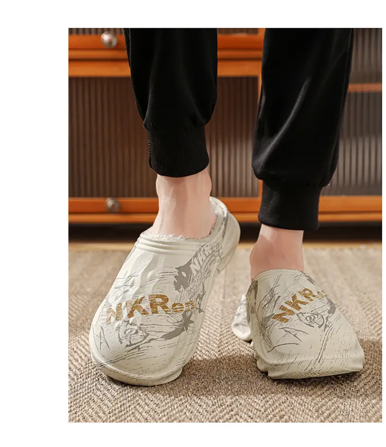 2025 Cross-Border Winter Thickeneded Large Size Cotton Slippers for Men's Home Indoor Thick-Soled Slippers That Can Be Worn Outside Warm Cotton Shoes — feature 17