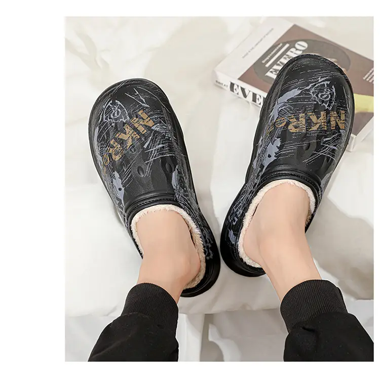 2025 Cross-Border Winter Thickeneded Large Size Cotton Slippers for Men's Home Indoor Thick-Soled Slippers That Can Be Worn Outside Warm Cotton Shoes — feature 22