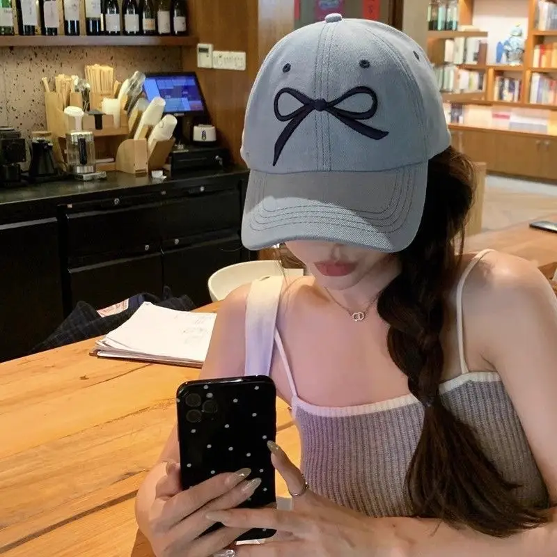 Sweet Bow Embroidered Duck Cap for Women 2025 - Image 6