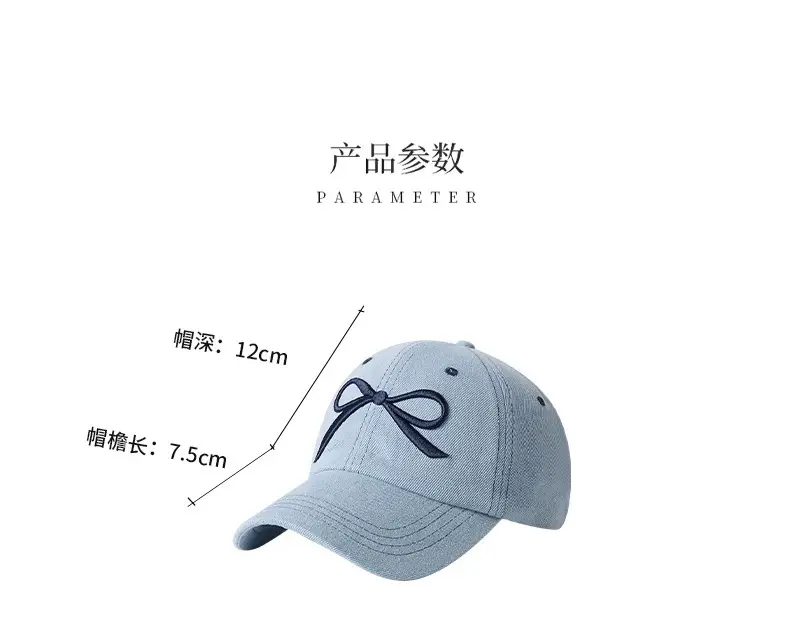 Sweet Bow Embroidered Duck Cap for Women 2025 — feature 3