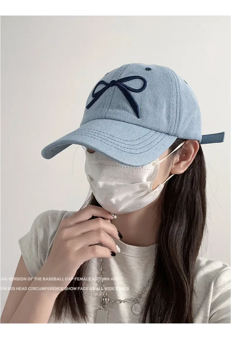 Sweet Bow Embroidered Duck Cap for Women 2025 — feature 9