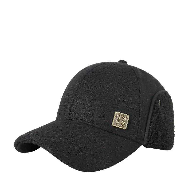 Winter Woolen Duckbill Cap Light Gray for Women - Image 8