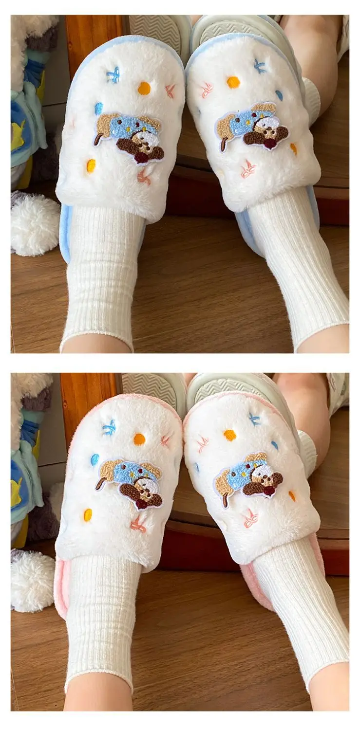 2025 Dachshund Polka Dot Cotton Slippers Winter Warm — feature 11