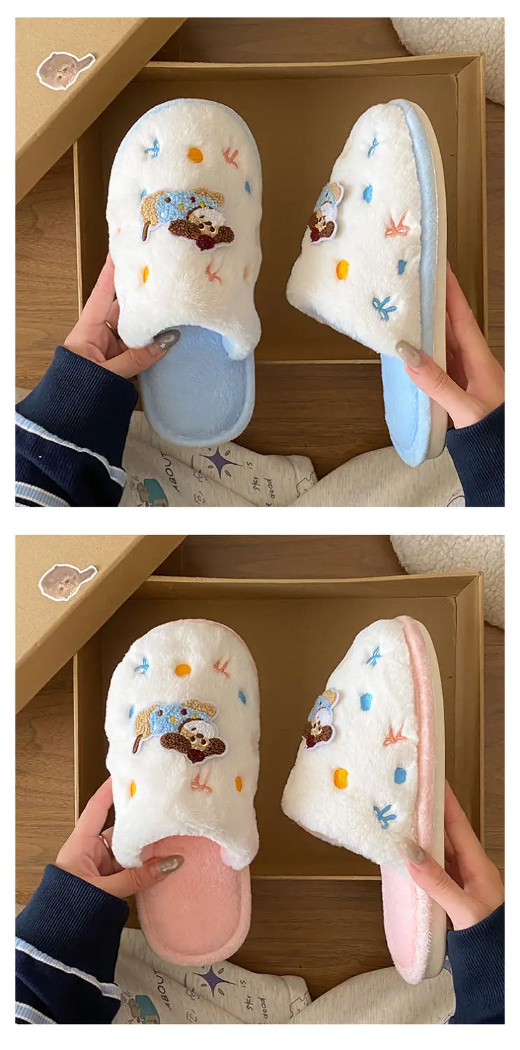 2025 Dachshund Polka Dot Cotton Slippers Winter Warm — feature 19