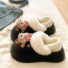 2025 Dachshund Polka Dot Cotton Slippers Winter Warm — feature 7
