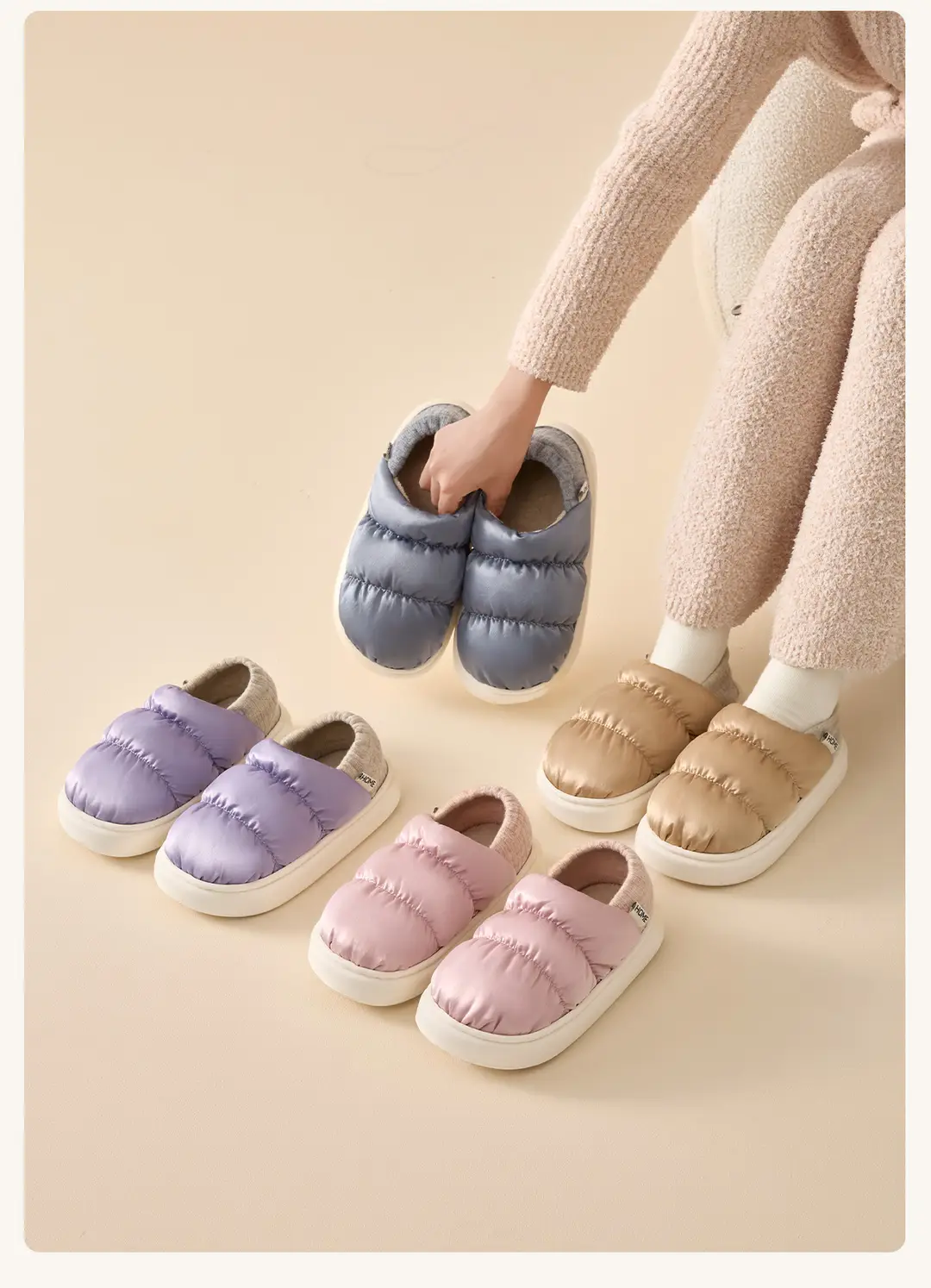 Cotton Slippers for Women Winter 2025 New Indoor Home Warm Antibacterial Cotton Shoes Comfortable Home Men Autumn and Winter — feature 16