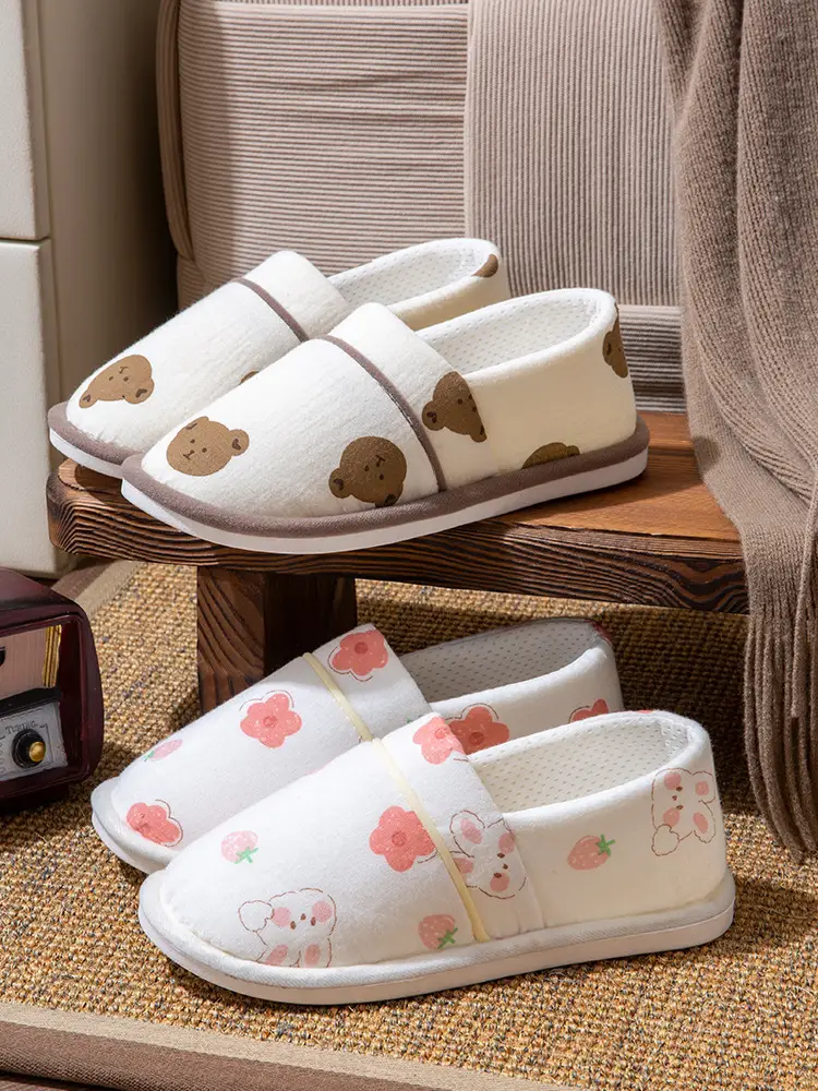 Thin Postpartum Shoes for Summer, Non-Slip Soft Sole for Home Use, Closed-Toe Soft Sole Women's Spring and Autumn Slip-On Cotton Slippers — feature 10