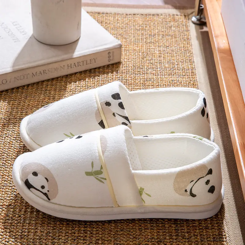 Thin Postpartum Shoes for Summer, Non-Slip Soft Sole for Home Use, Closed-Toe Soft Sole Women's Spring and Autumn Slip-On Cotton Slippers - Image 2