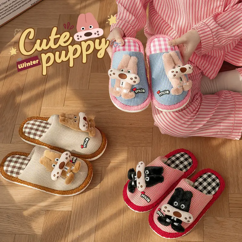 Cartoon Cotton Slippers for Women Autumn Winter 2025