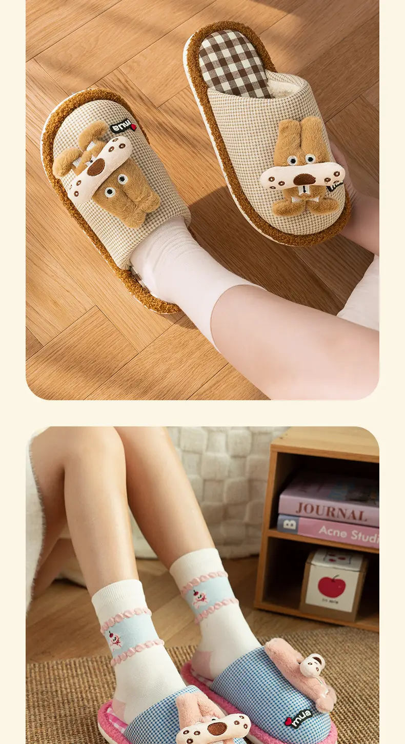 Cartoon Cotton Slippers for Women Autumn Winter 2025 — feature 10