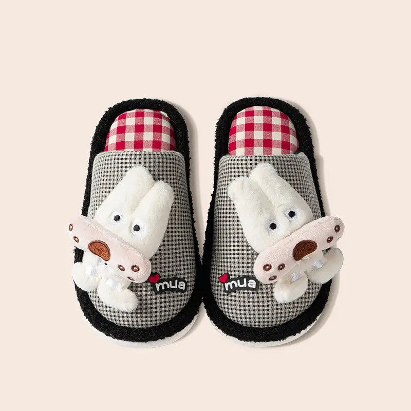 Cartoon Cotton Slippers for Women Autumn Winter 2025