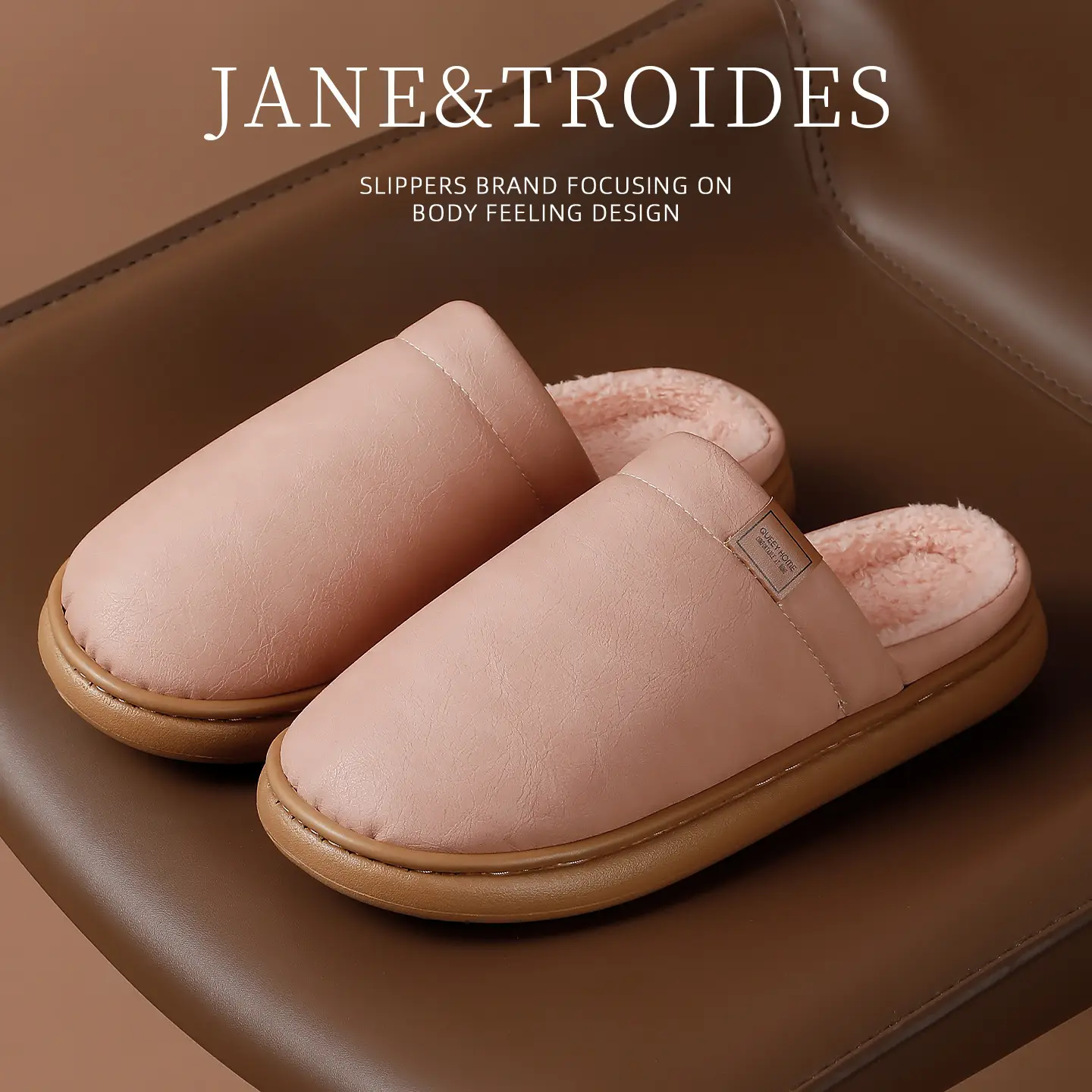 Women Cotton Slipper Pink Winter Warm Indoor - Image 6