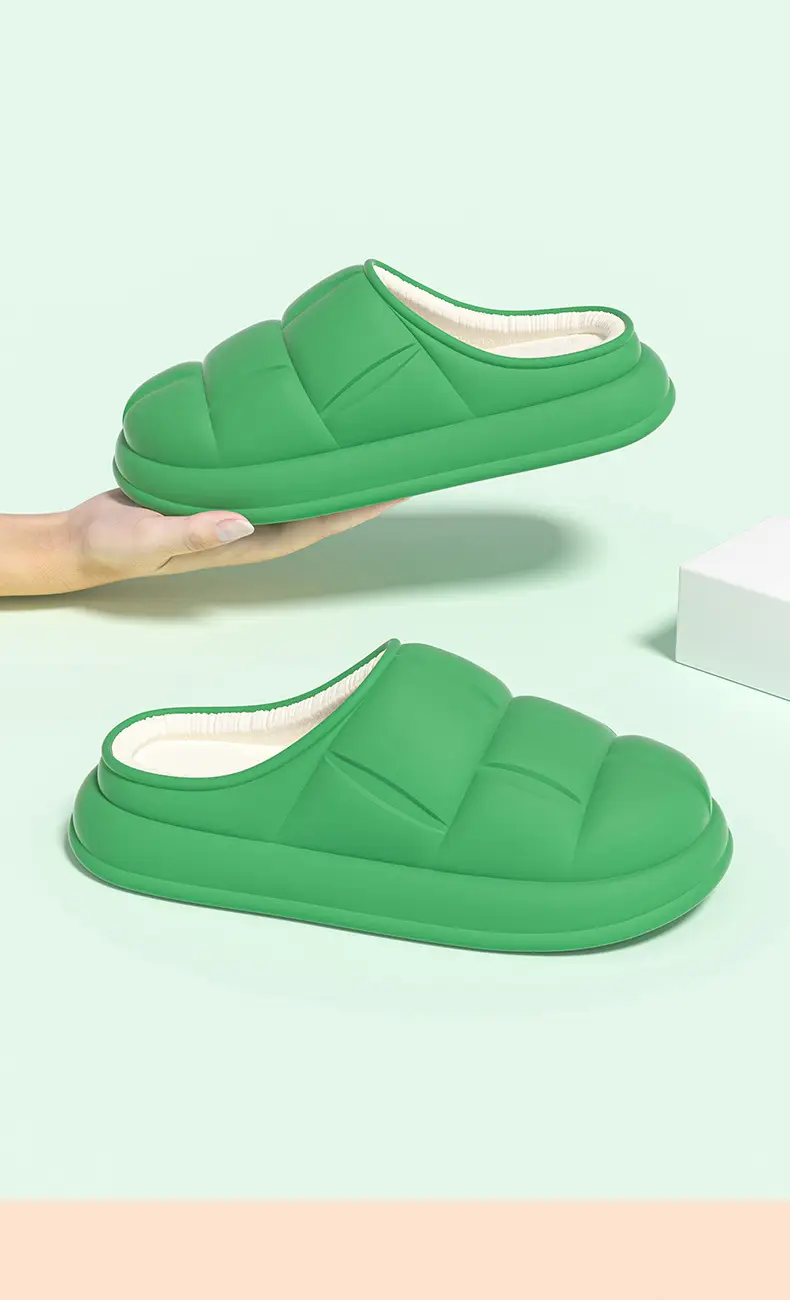 Yellow Petal Cotton Slippers for Comfortable Home Wear — feature 14