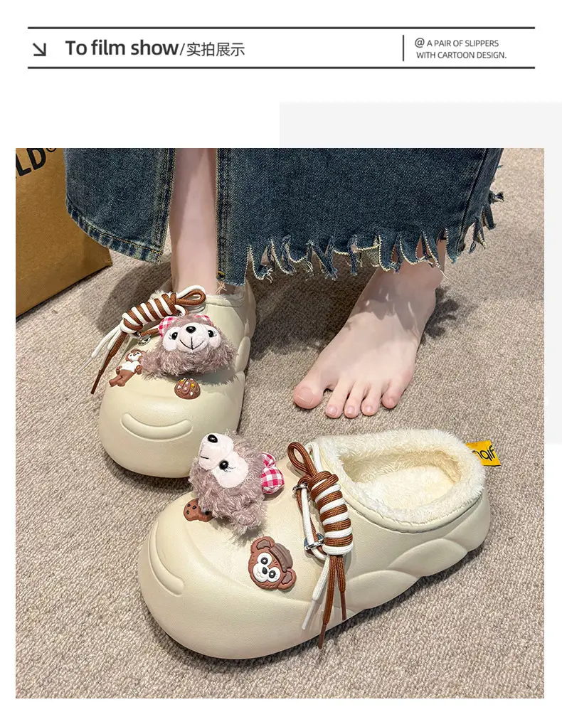 Cartoon Waterproof Cotton Slippers 2025 New — feature 9
