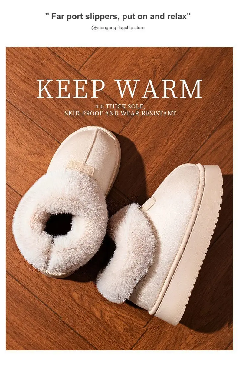 Thick Plush Snow Boots with Soft Fleece & Non-Slip Sole — feature 8