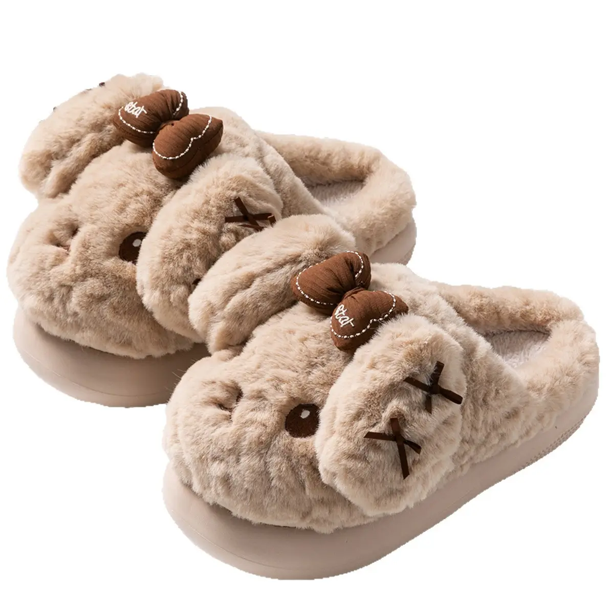 Women Cartoon Plush Cotton Slippers Winter Warm Autumn - Image 13