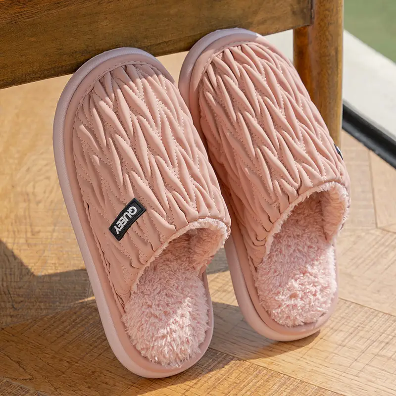 Women Cotton Slippers Grey Autumn Winter 2025 - Image 7