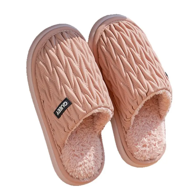 Women Cotton Slippers Grey Autumn Winter 2025 - Image 10