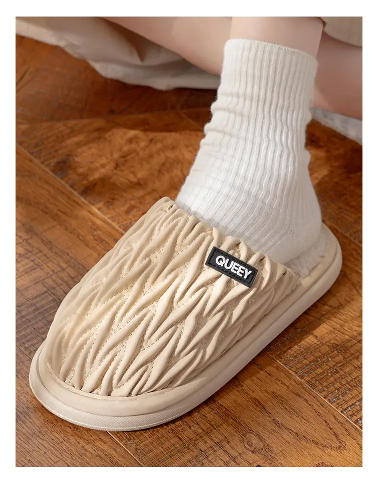 Women Cotton Slippers Grey Autumn Winter 2025 — feature 15