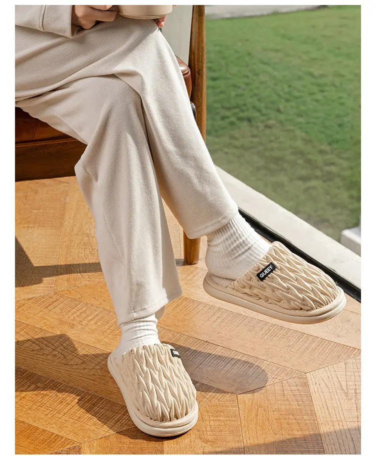 Women Cotton Slippers Grey Autumn Winter 2025 — feature 19