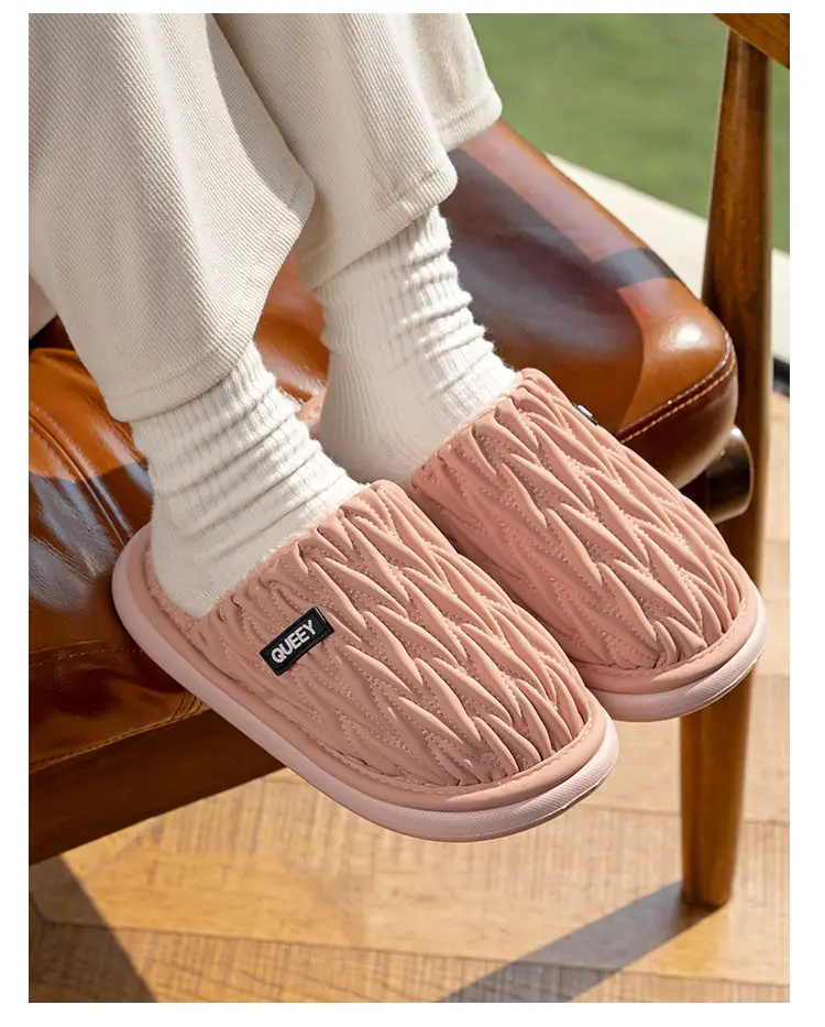 Women Cotton Slippers Grey Autumn Winter 2025 — feature 20