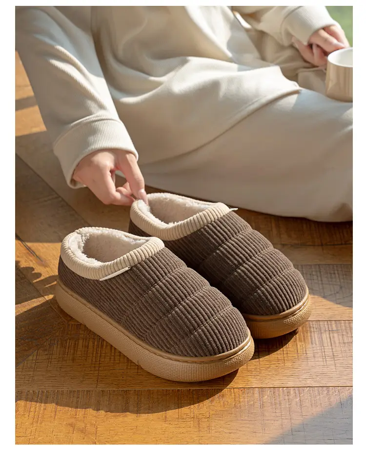 Middle-Aged and Elderly Women's Non-Slip Cotton Slippers, Winter 2026 New Model, Indoor Home Silent Anti-Odor Warm Closed-Back Cotton Shoes for Men — feature 13