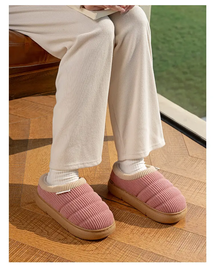 Middle-Aged and Elderly Women's Non-Slip Cotton Slippers, Winter 2026 New Model, Indoor Home Silent Anti-Odor Warm Closed-Back Cotton Shoes for Men — feature 15